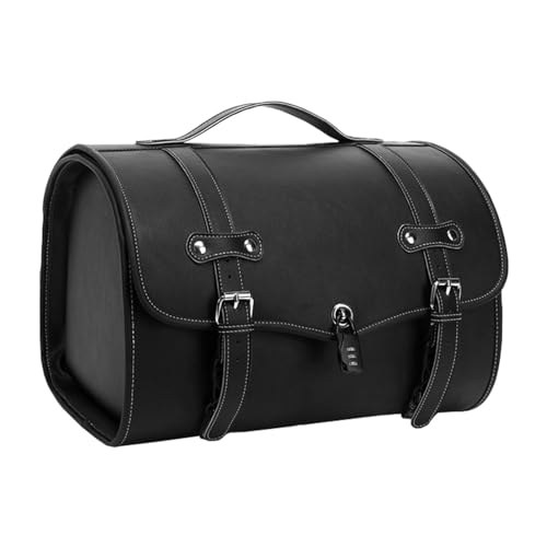 Bolsa trasera para moto, impermeable, 33 L, para el asiento trasero de la moto, para deportes al aire libre, piel sintética resistente a la abrasión y resistente al agua