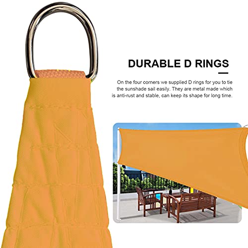 Voile d'ombrage rectangulaire 3x3m en toile tendue pour terrasse
