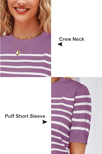 Image of Newshows Women's Sweater Short Sleeve Summer Fall Casual Business Shirts