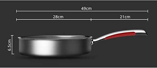 Miniatura 4 de BIENKA  Sartén antiadherente de 102in para cocina acero inoxidable sartén antiadherente con tapa