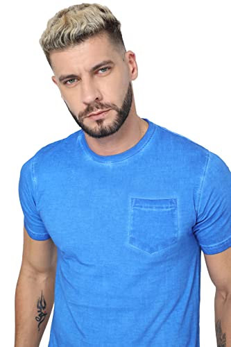 Image of fanideaz Mens Cotton Half Sleeve Striped Round Neck T Shirt