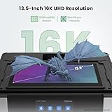 UniFormation GK3 Ultra 13.5-Inch Large Resin 3D Printer 16K High-Resolution LCD 3D Resin Printer Big Build Volume 11.8x6.3x11.8in, Auto Resin Heating, Auto Feeding System for Professional 3D Printing