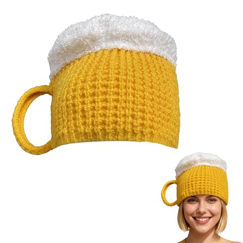 Yuwnd Après Ski Party Outfit, Winter Lustige Mützen Gelb, Warme Gelb...