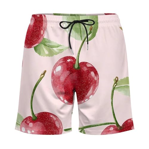 Pantalones cortos de playa con estampado de cerezas ideales para tus tardes de piscina 4