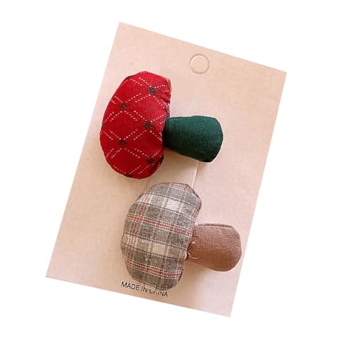 Children's Mushroom Hair Clip Girls Funny Hairpin Small Lovely Hairclip for Parties and Daily Wear Children's Fashion Hair Clip