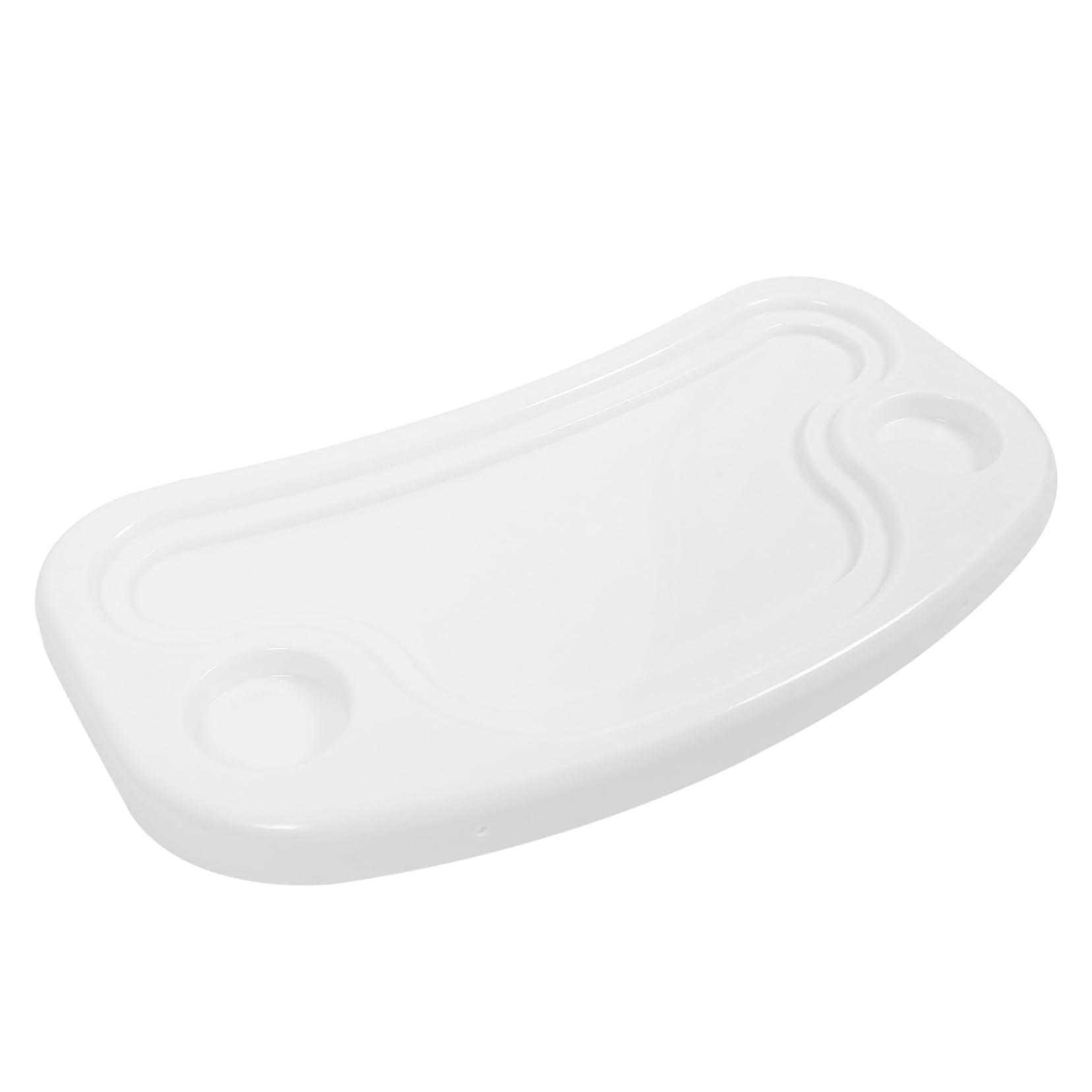 ERINGOGO Dining Plate Universal Eating Tray Dinner Babies Feeding Highchair White Plastic