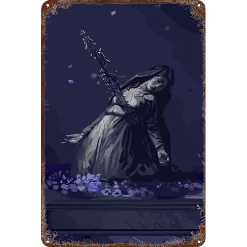 FYELVO Blasphemous Poster Spiel Retro Lustiges Metallschild Blechschilder Blechschild, Outdoor Home Wanddekoration 20,3 x 30,5 cm