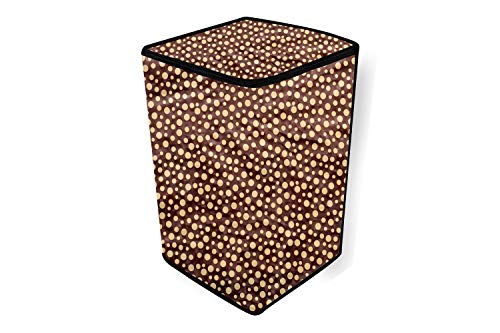 Image of Stylista Top Load Fully Automatic Washing Machine Cover Suitable for Lloyd 6.5 kg, 7 kg & 7.2 kg Polka dot Pattern Brown