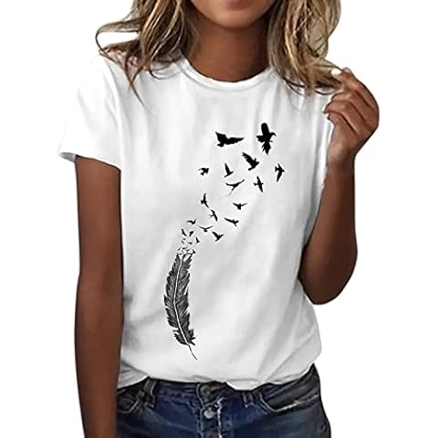 Women's Floral Print Summer T-Shirt Cover