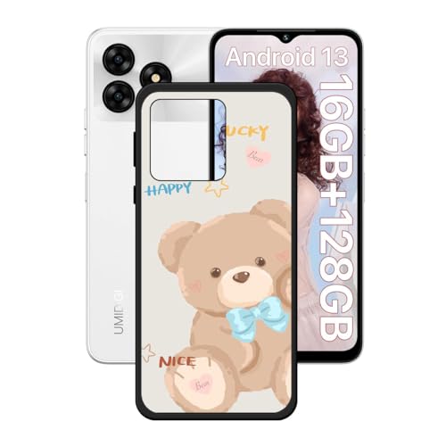 LCEHTOGYE �K�p Umidigi G5A�p�P�[�X�A�K�p Umidigi G5A (6,52")�ƌ݊����̂��钴���^�u���b�N�\�t�gTPU�V���R���Q���P�[�X�ی�J�o�[ - KE84