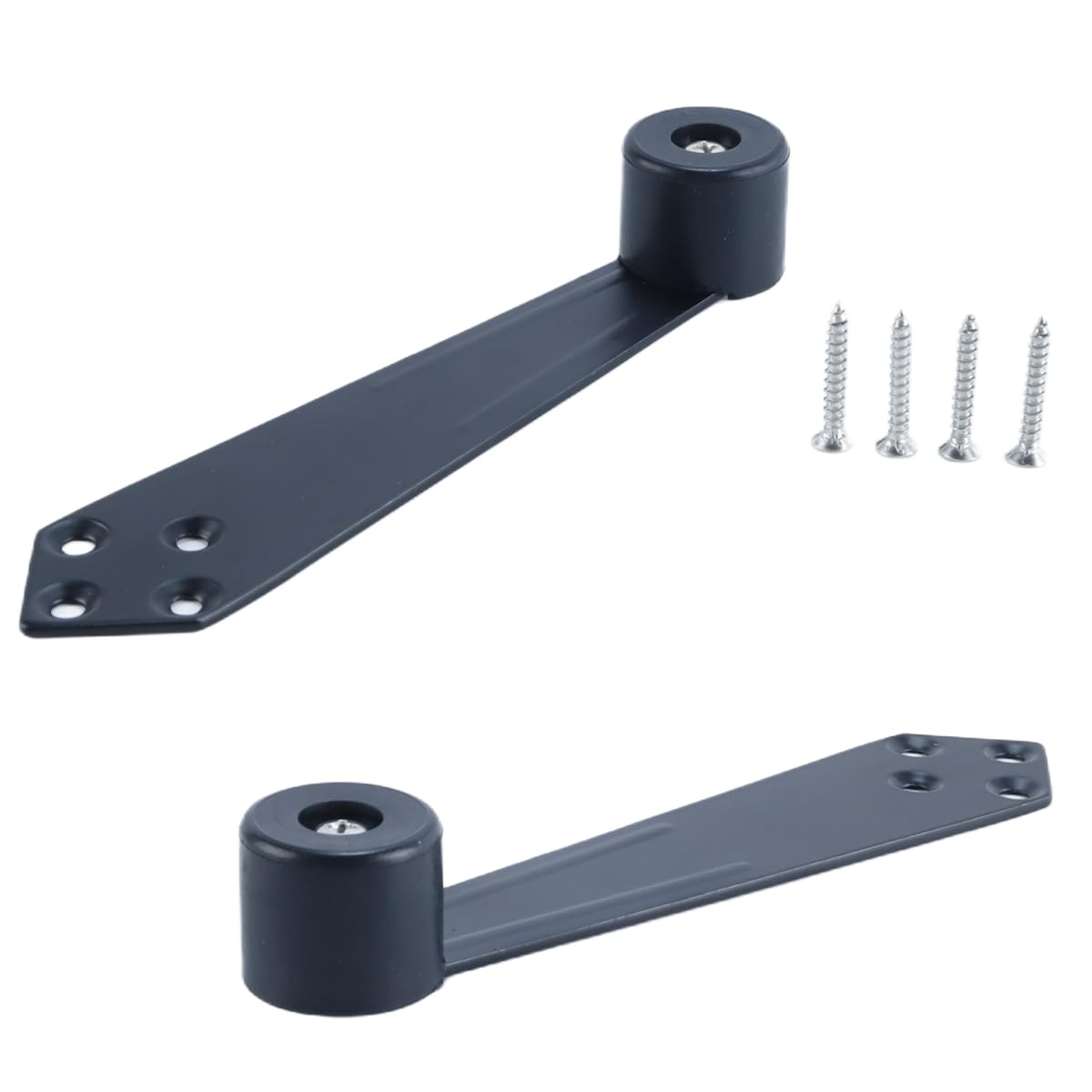Durlo Over Head Door Stop, 90 Degree Furniture Overhead Door Stops Wall Mount Holder, Left and Right Universal