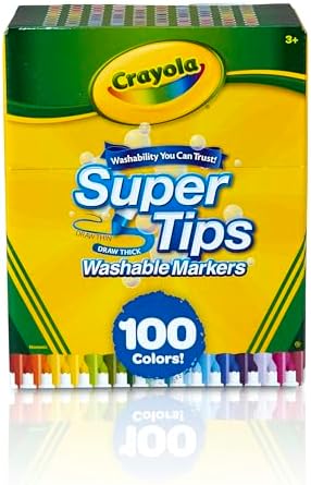 Super Tips Washable Markers, 100 Count