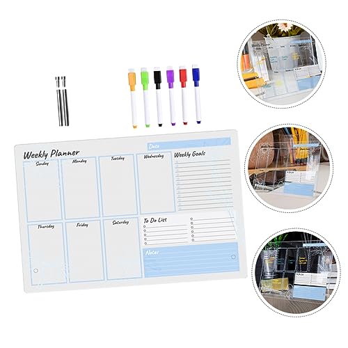 Tableau blanc acrylique effaçable bureau agenda mémo maison plexiglas - 2