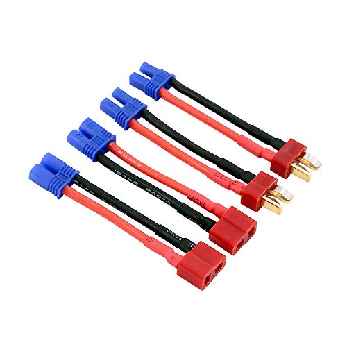 Adaptador T-Plug a EC2 macho hembra con cable 16awg 5cm x4 miniatura 2
