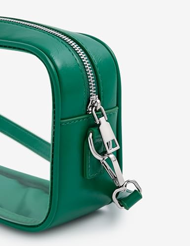 Image of Yarnic Clear Bag Stadium Approved, PVC Transparent Crossbody Purse Small Clear Crossbody Bag with Adjustable Shoulder Strap
