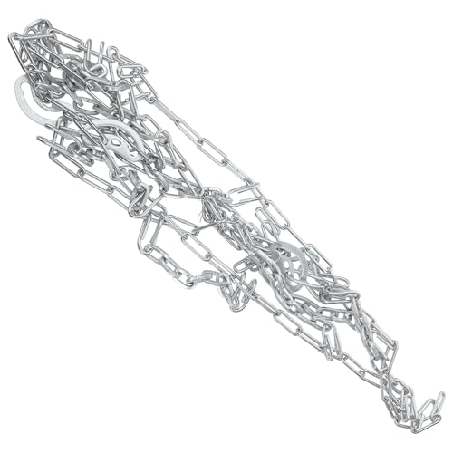 Hemobllo Chaînes à Neige Antidérapantes en Acier Argenté Installation Facile pour Pneus de Moto et Scooter pour Terrains Boueux et Enneigés sur Véhicules Électriques Deux-roues