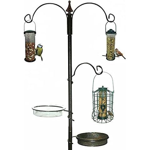 Unibos Wild Bird Feeding Station with Water Bath Cover