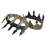 LOORGVEL 2 Piezas Unidades Tiara Medieval PU para Hombre y Diadema Suave para Disfraces de Caballero Fiesta Halloween y Cosplay Accesorio de Escenario Royal
