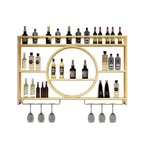 Casier à vin moderne en métal suspendu pour placard et bouteille de bar - 2