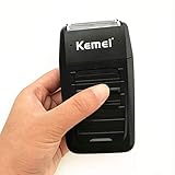 KEMEI Herren Reciprocating Cordless Razor Shaver Electric Rechargeable Shavers Precision Beard Sideburn Trimmer Razors Twin Blade Multifunction Grooming Razor
