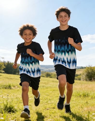 Image of Boys Tie Dye Shirt Size 4-14 Hippies Senior Rainbow Tees T Shirts for Kids | Tees T shirts for Kids
