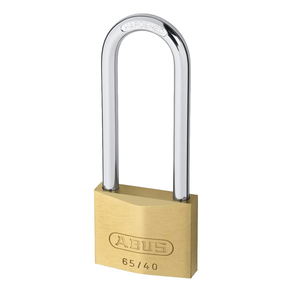 ABUS 05320 65/40HB63 63mm Long Shackle Brass Padlock with 404 Alike Keyed