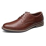 Bruno Marc Herren Anzugschuhe Klassischer Business Lederschuhe Schn?Rhalbschuhe Derby Oxfords Schuhe BRAUN 44 (EUR) SBOX2215M-E