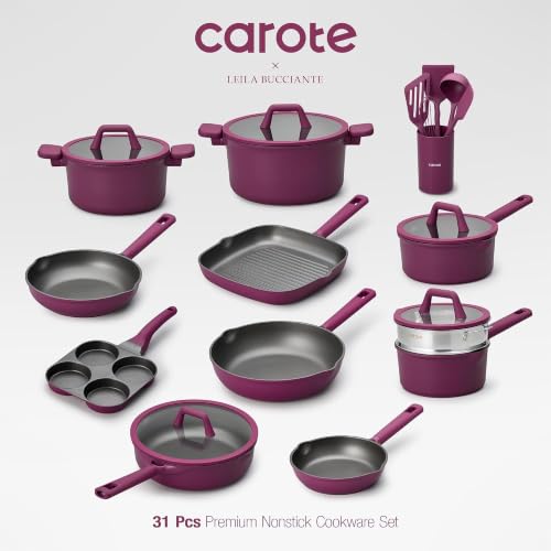CAROTE 31pcs Pots and Pans Set, Nonstick Cookware Set - Image 2