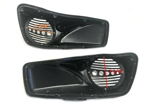 8" Speaker Lids w/Tweeter Port para Harley Touring 1994-2013 miniatura 5