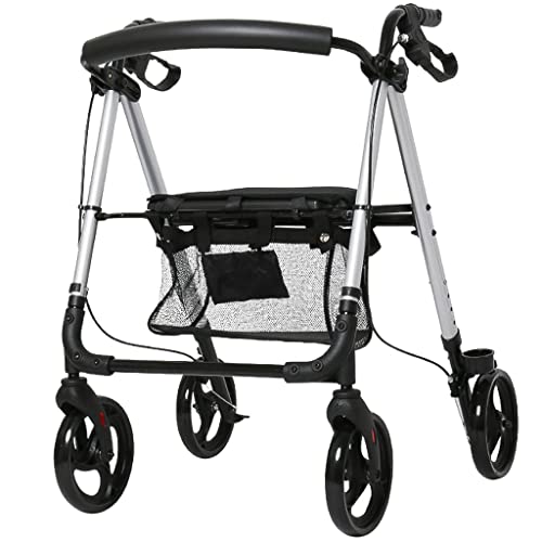 Sac de courses amovible et déambulateur vertical pliable ergonomique