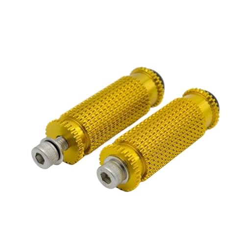 Repose-pieds universels moletés 8mm couleur or ancien pour moto Suzuki GSXR