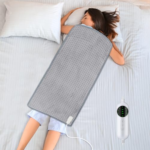 Extra große Heizkissen 100x50cm Heizkissen für Rückenschmerzen Relief Elektrische Heizung für Zeitraum Krämpfe Schulter Hals Knie Bein Schmerzlinderung Moist/Dry Heat 10 Heat Einstellung Extra große Heizkissen 100x50cm Heizkissen für Rückenschmerzen Relief Elektrische Heizung für Zeitraum Krämpfe Schulter Hals Knie Bein Schmerzlinderung Moist/Dry Heat 10 Heat Einstellung