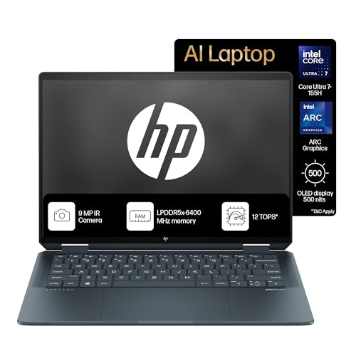HP Spectre x360, Intel Evo Core Ultra 7 155H, Built-in AI, 14-inc...