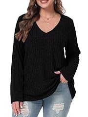 V6-black V Neck Tops