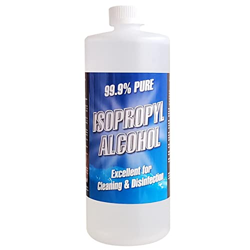 Isopropyl Alcohol Grade 99% Anhydrous (IPA) - 1 Quart (32 FL Oz Bottle) - Concentrated Rubbing Alcohol - Made in USA - Quality Chemical