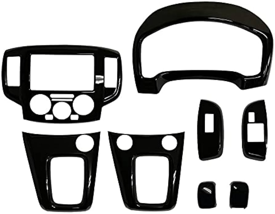 Amazon | (ピアノブラック) NV200 バネットバン インテリアパネル 8P