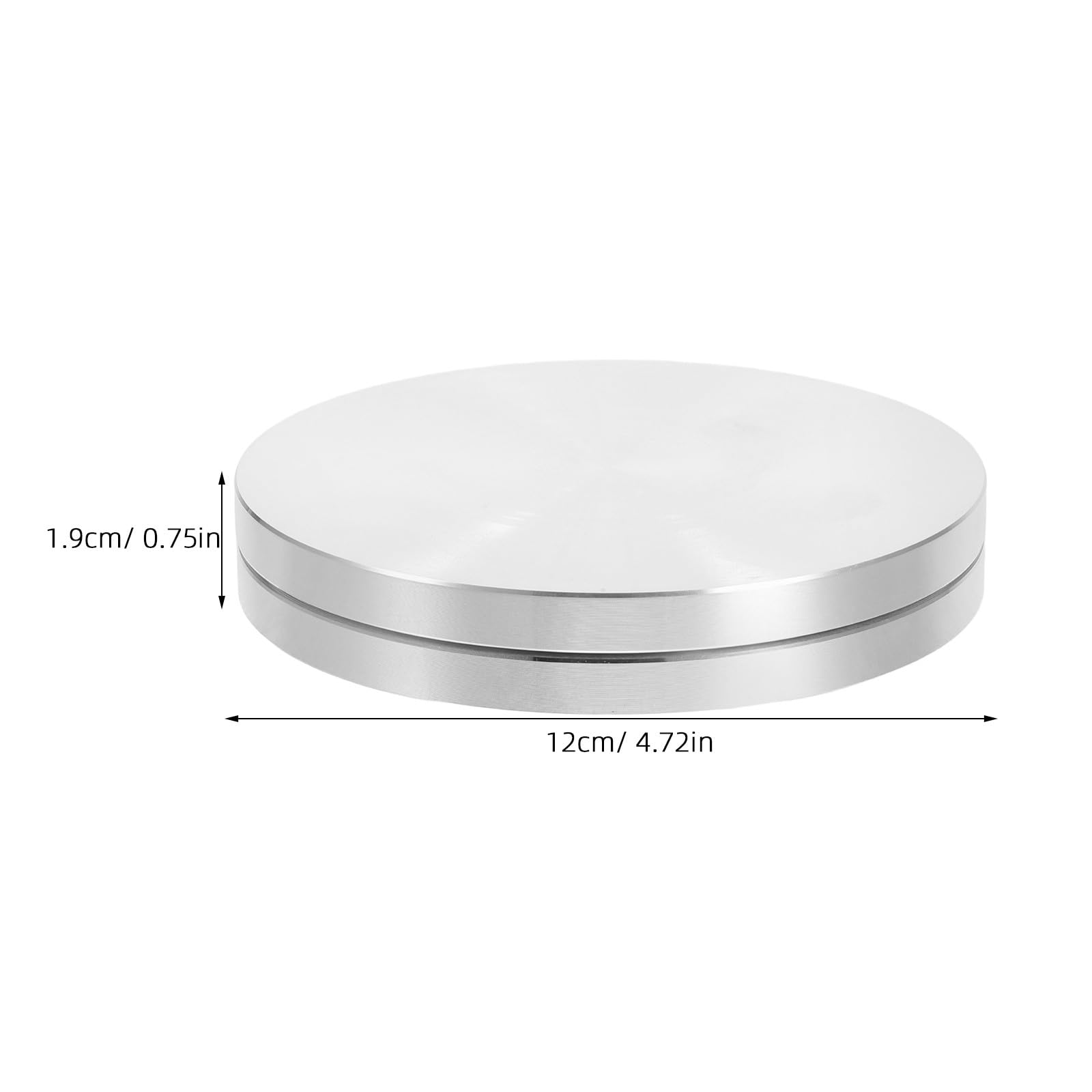 LIFKOME Kleiner Töpferscheibe aus Metall 12cm Drehbarer Drehteller für Keramik Ton Modellierscheibe Manuell Bedienbar für Präzises Formen und Töpferarbeiten