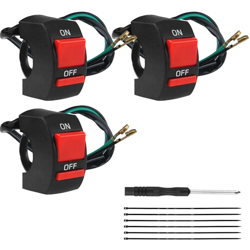Image of 3PCS 7 /8 Dirt Bike Kill Switch for Predator 212cc Mini Bike | On Off 196cc 97cc Coleman CT100U CT200U BT200X Baja Warrior MB200 DB30 Motovox CRF50 XR50 TaoTao Coolster Apol