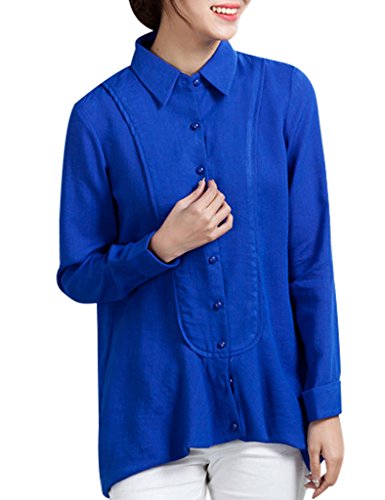 Chemise col roulé court Youlee idéale pour le bureau et les sorties en ville