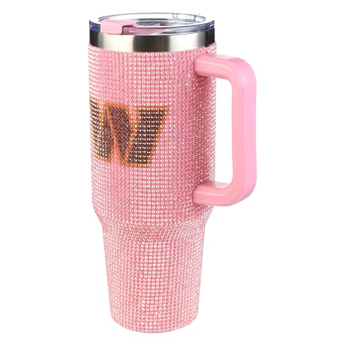 Image of The Memory Company Officially Licensed 40oz Pink Bling Game Day Tumbler, Washington Commanders