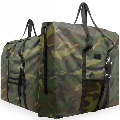Xtreme Sight Line ~ G SØLAR 100 Faraday Bag for Solar Panels and Medium-Sized Electronics ~ Protects Against EMP/CME/EMF/RF ~ Diamond Form Faraday Lined ~ 1000D Nylon Exterior ~ Woodland Camo