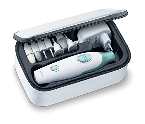 Sanitas SMA 36 Maniküre/Pediküre Set, für gepflegte Hände und Füße, 7 hochwertige Aufsätze