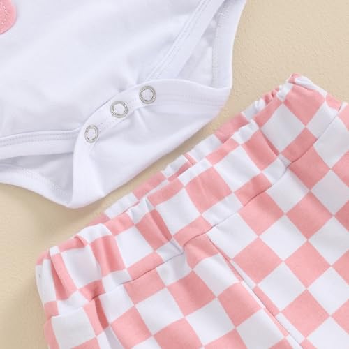 Big Sister Little Sister Matching Outfits Summer Clothes Short Sleeve Romper Big Sister Shirt Bell Bottoms Set4