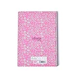 Interior cuadriculado Grupo Erik Editores Cuaderno Tapa Dura A4 5X5 Amelie Classic Rosa