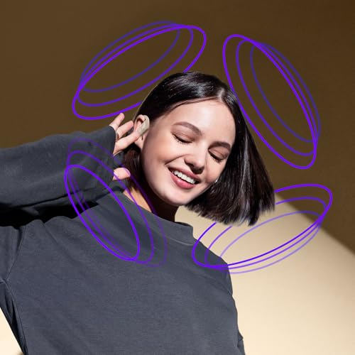 Image of occiam Active Noise Cancelling Wireless Earbuds Bluetooth Headphones Ear Buds 96Hrs Playback Clear Call Waterproof Earphones with Ear Hook Microphones for Sport Running Off-White