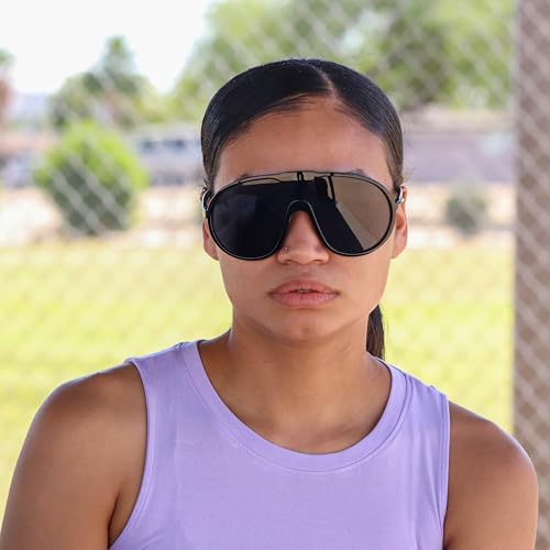 Oversized One Piece Aviator Sunglasses For Women Fashion Men Wrap Around UV400 Shield Goggles3