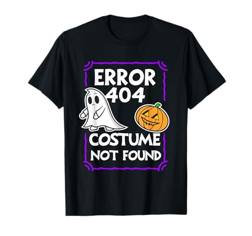 404 Error Not Found Meme Humor Spruch Halloween Navidad Camiseta
