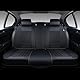 FLORICH Autositzbezüge, Premium Kunstleder -Vorder und Rücksitzbezüge, 5 Stück, universelles Auto-Innenausstattungs-Set, universell passend für die meisten Autos, Limousinen, SUVs und LKWs, schwarz