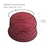 Polar Fleece Fashion Women-Cloche-Hat, 1920s Vintage Womens-Felt-Hat, Floral Winter Fall Spring Church-Hats for Women Elegant Burgundy