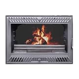 EIDER BIOMASA - Insert INUK Iron 70 VENTILADA - Insertable de Leña Ventilado 8 kW - Compacto 52x45x69 cm - hasta 135 m³ - Eficiencia Energética Clase A - Entera en funcidión